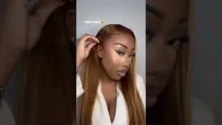 Highlight Piano Color Human hair wig install tutorial#shorts #humanhair #gluelesswig #hdlacewig #wig