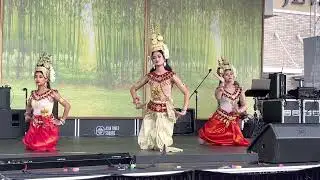 Senior Dancers of SKA perform APSARA at Asian Heritage Fest 2023 in Asia Times Square.