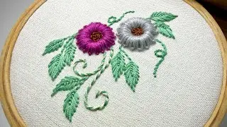 Master the Puffed Lazy Daisy Stitch Flower | Hand Embroidery Technique