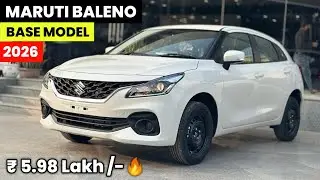2026 New BALENO Updated Gst Cut 2nd Base Model Delta || Maruti Suzuki BALENO White Review 2026