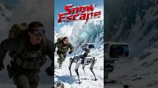 Snow Escape!🤖🐕#warthunder #army #save #shorts #rescue #warriors