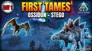 Lost Colony Adventure &ndash; Day 1 ❄️ Wood Farm, Ossidon & Stego (ARK ASA Trio)