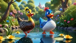 Four Dancing Ducks Wear Polka Dots | Fun Counting Song for Kids | Playful Duck Nursery Rhyme