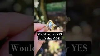 Comment YES! if you'd say yes to this ring 💍👀 #jewelry #fall #wedding #ring #bride #shorts