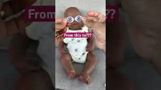New eyes for Silicone Baby! 😍 Reborn Baby Doll #silicone #reborn #siliconebaby #dolls