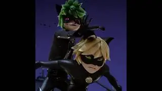 Cat Noir VS Claw Noir 🥵🔥 Miraculous Ladybug #edit #miraculous #shorts #trending #mlb