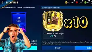 We Opened 10x Guaranteed UCL 112+ Prime Icon Packs Worth 3 Billion Coins