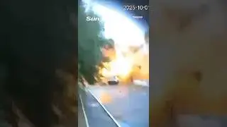 Shock moment Putin's stooge politician is BLOWN UP in Ukrainian drone strike #ukraine