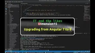 Upgrading Angular 7 project to 8
