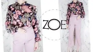 DIY Sewing Pleated Collar Chiffon Blouse | FREE Sewing Patterns | Zoe DIY