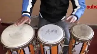 (How to play congo) (Congo western beats on प्रकार) (Basic)