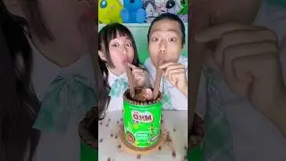 Giant Milo Challenge ASMR 🥵Milo chocolate drink #funny #asmr #mukbang