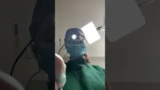 POV Dental Exam in PPE with Cleaning Loupes Injections and Drill for Filling Cavities