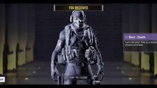 Got free Ghost Stealth skin 😁| Cod linking reward #codmobile