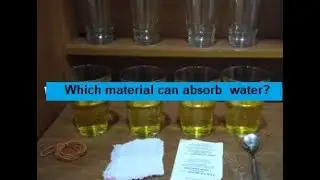 Which material can absorb water?