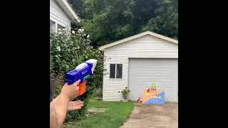 Adventure Force PIXELATOR - Firing Demo and FPS Test!  OUCH!  #shorts #nerf #blaster #blasters