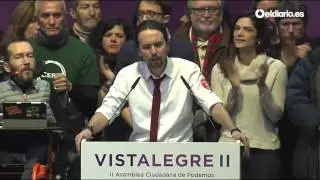 Pablo Iglesias es reelegido secretario general de Podemos: este ha sido su discurso en Vistalegre II
