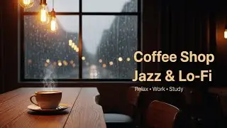 Coffee Shop Jazz & Lo-Fi ☕ Relaxing Swing Jazz Music for Work, Study & Chill | Cozy Rain Ambience