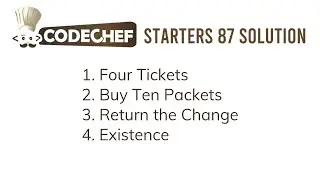 Codechef Starters 87 Solution in C++