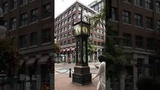 Gastown Steam Clock, Vancouver, BC, Canada 🇨🇦 #shorts