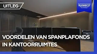 Wat zijn de voordelen van Plameco spanplafonds in kantoorruimtes?