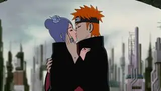 Pain and konan kiss