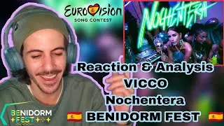 Vicco - Nochentera (Official Video) REACTION & ANALYSIS BENIDORM FEST 2023 |Spain in Eurovision 2023