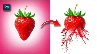 How to Create a Fruit Water Splash Effect | Adobe Photoshop Photo Editing