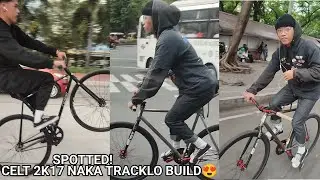 Spotted celt bike 2k17 naka tracklo build at naka 40c tire pa! Pwede pala yun😍