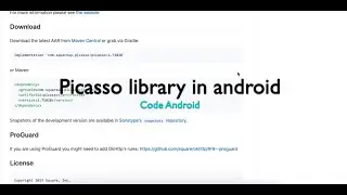 Implementing Picasso Library in Android Studio 4.0