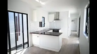 12X3m Portable Building   Florence Floor plan with U Shape kitchen