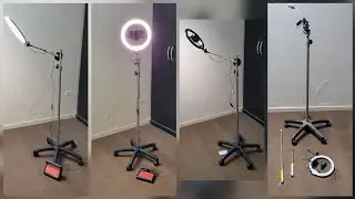 diy best content creating floor ringlight and camera stand#ringlight #tripod #floorlamp #camera 