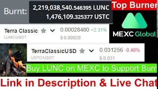 LIVE 🔥 2,217,432,726 Terra LUNA Classic (LUNC) Burning Live Tracker - Terra Classic Burn Tax LIVE 🔴