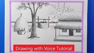 village scenery drawing | Gramer Drisso drawing by pencil