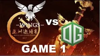 Wings Vs OG DAC 2017  Game 1 Highlights [ Groupstage ]