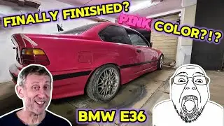 Наконец-то завершена работа над розовым BMW E36!