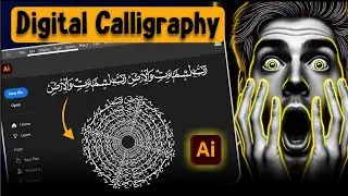 How to Create Digital Calligraphy Like NEVER Before Adobe Illustrator #digitalcalligraphy #Arbic art