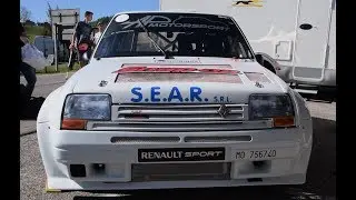 FAST!! Renault 5 GT Turbo Merry slalom racing
