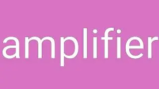 Amplifier Definition & Meaning