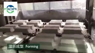 MIDA brief video Industrial Molded Pulp Packaging plant fiber #pulp #molded #PFAS free biodegradable