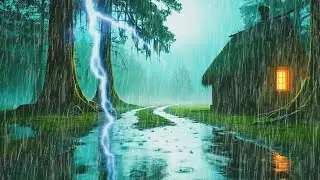 HEAVY RAIN AND THUNDER SOUNDS - DEEP SLEEP | Thunderstorm for Sleeping - Rain Sound Relaxing #02