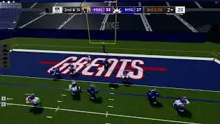 Football Fusion CFG Season 3 Sweet 16 playoffs. (4th QR Comeback game winning drive) - QB POV
