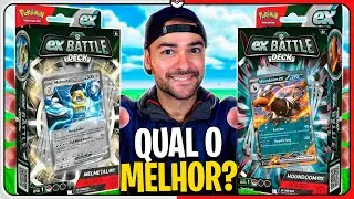 Review dos DECK INICIAL de BATALHA Melmetal e Houndoom EX | MONTALV&Atilde;O CARTAS POKEMON