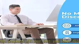 Foot Rest for Under Desk at Work (Soft but Firm), Ergonomic Office Desk Foot Rest 18
