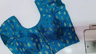 34 साइज 4 टक्स ब्लाऊज कटिंग आणि स्टिचिंग || 34 size 4 tucks blouse cutting and stiching