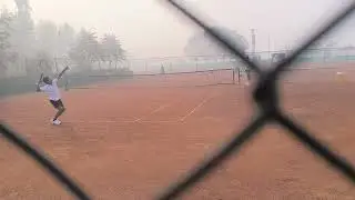 First match of the Asian tennis tournament......