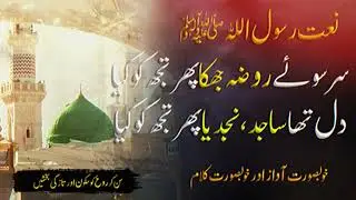 Sar sue roza jhuka phr tuj  | सर सुए रौज़ा झुका फिर तुझ को क्या, |  سر سوئے روضہ جھکا پھر تجھ کو کیا