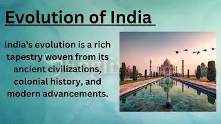 Evolution of India 🇮🇳 || India History In English || Practice English Fluently and Confidentialy  ✅
