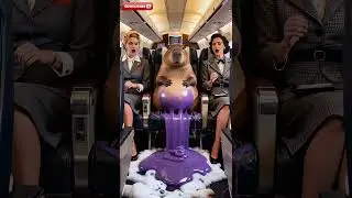 Capybara's First Class Mess.  #capybara #funny