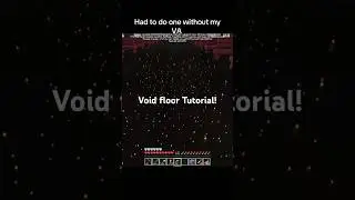 Minecraft void floor tutorial official by Squatch! #minecraft #fyp #void